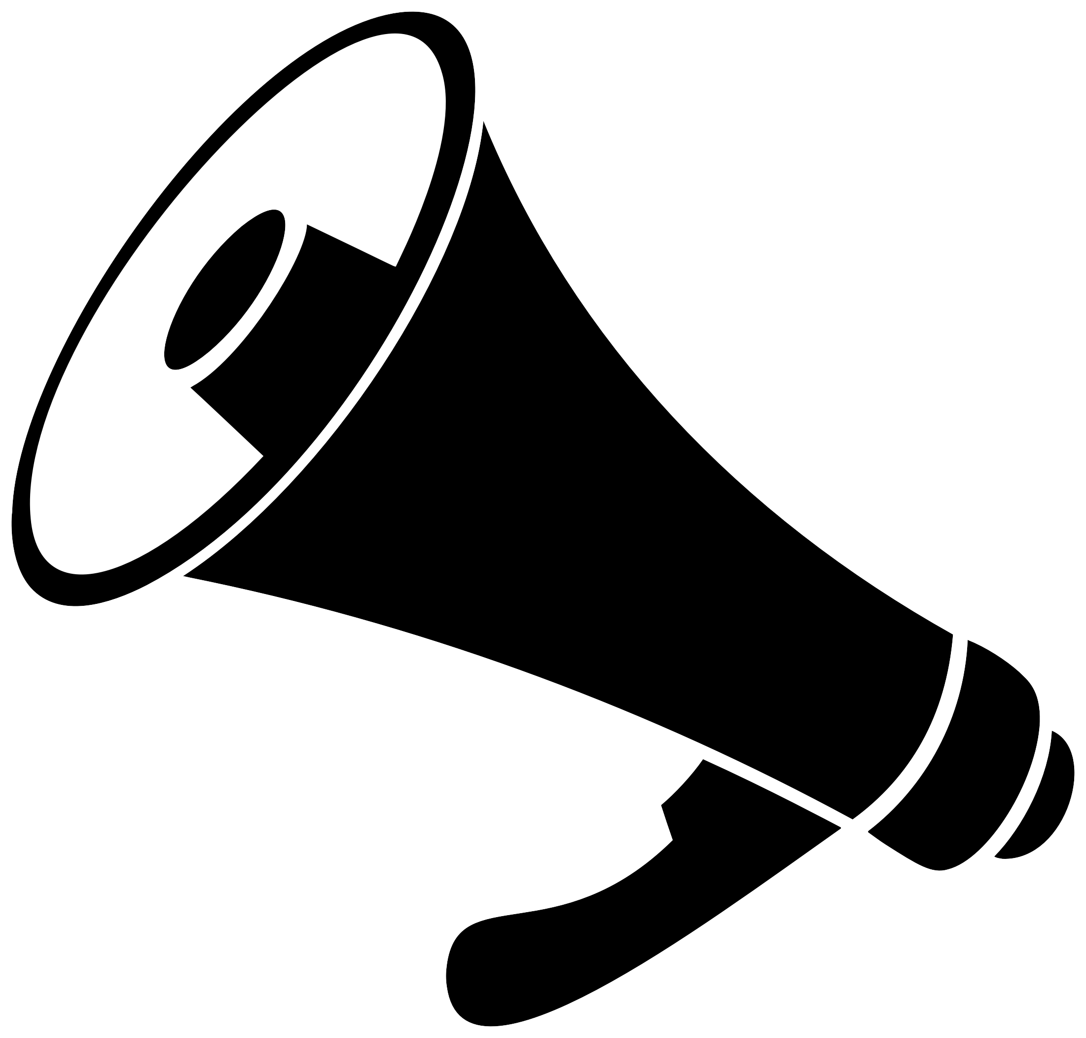 Bullhorn Icon Icons Free - Bullhorn Icon (2202x2104), Png Download