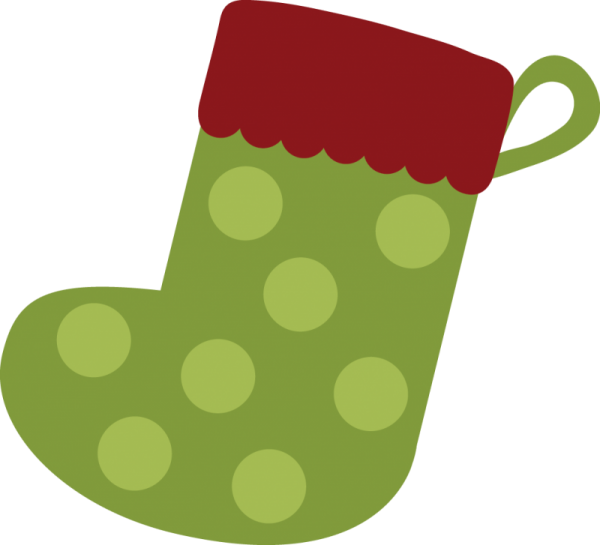 Christmas Stocking Clipart (600x545), Png Download