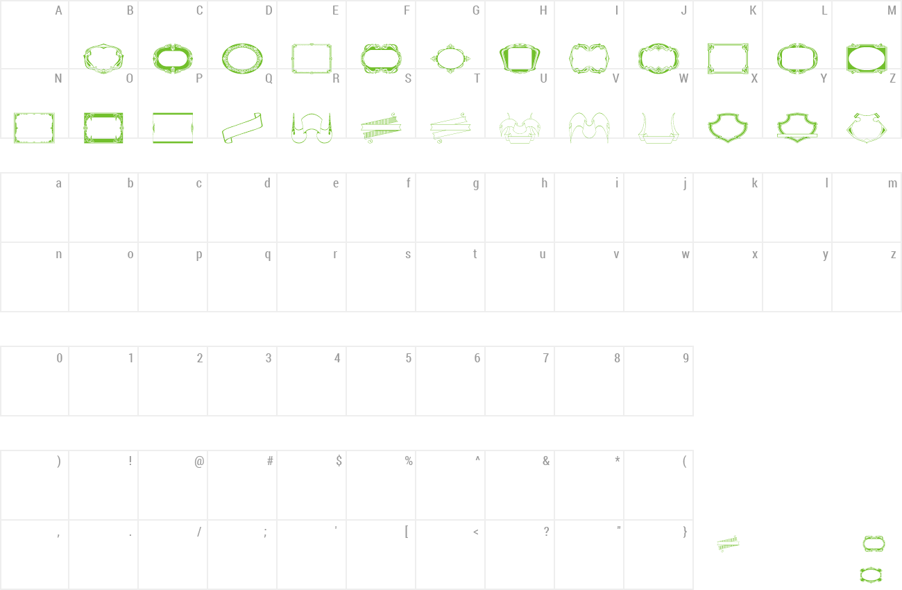 Font Vintage Frames 20 Preview - Number (1300x850), Png Download