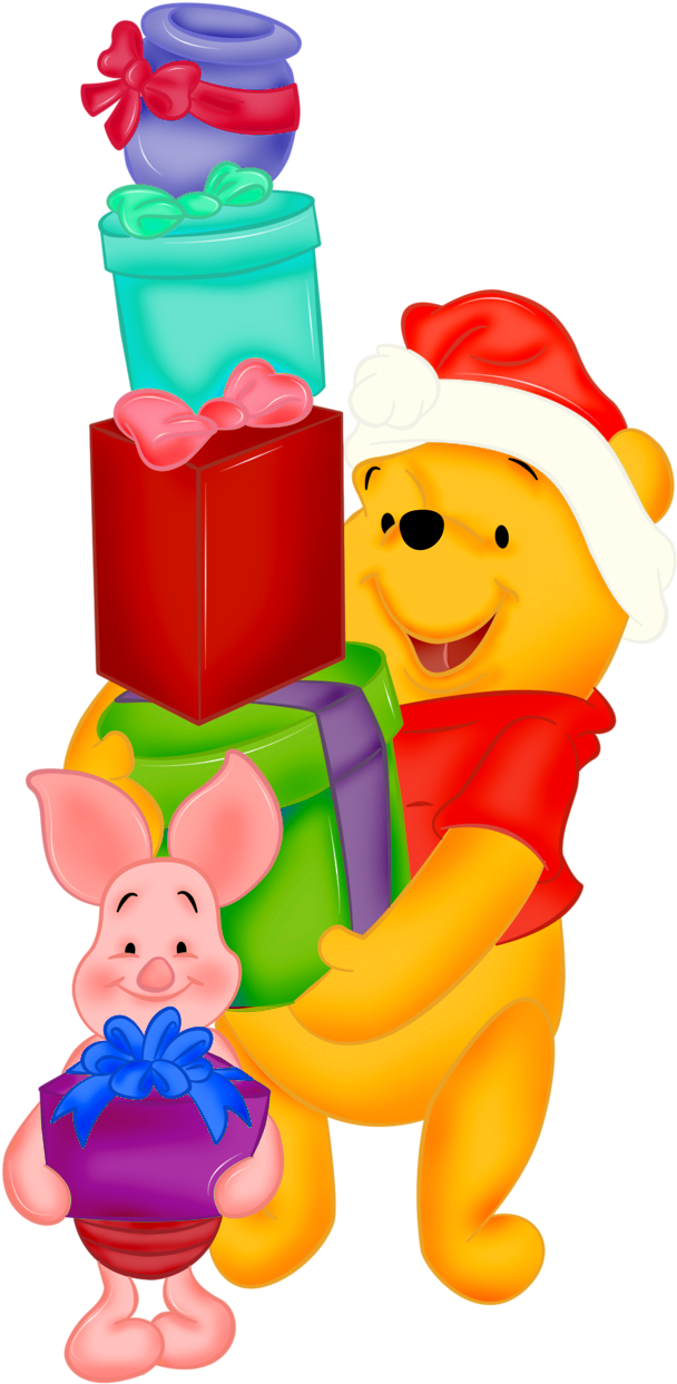 Santa Claus Winnie The Pooh (670x1280), Png Download