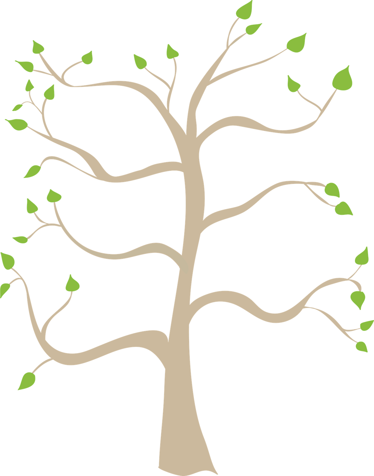 Family Tree Clip Art Related Keywords - Family Tree No Background (1258x1600), Png Download