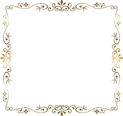 Photo Frame Background Png Vintage Frame Gold 400x378, - Dog Bone Border Clipart (400x378), Png Download