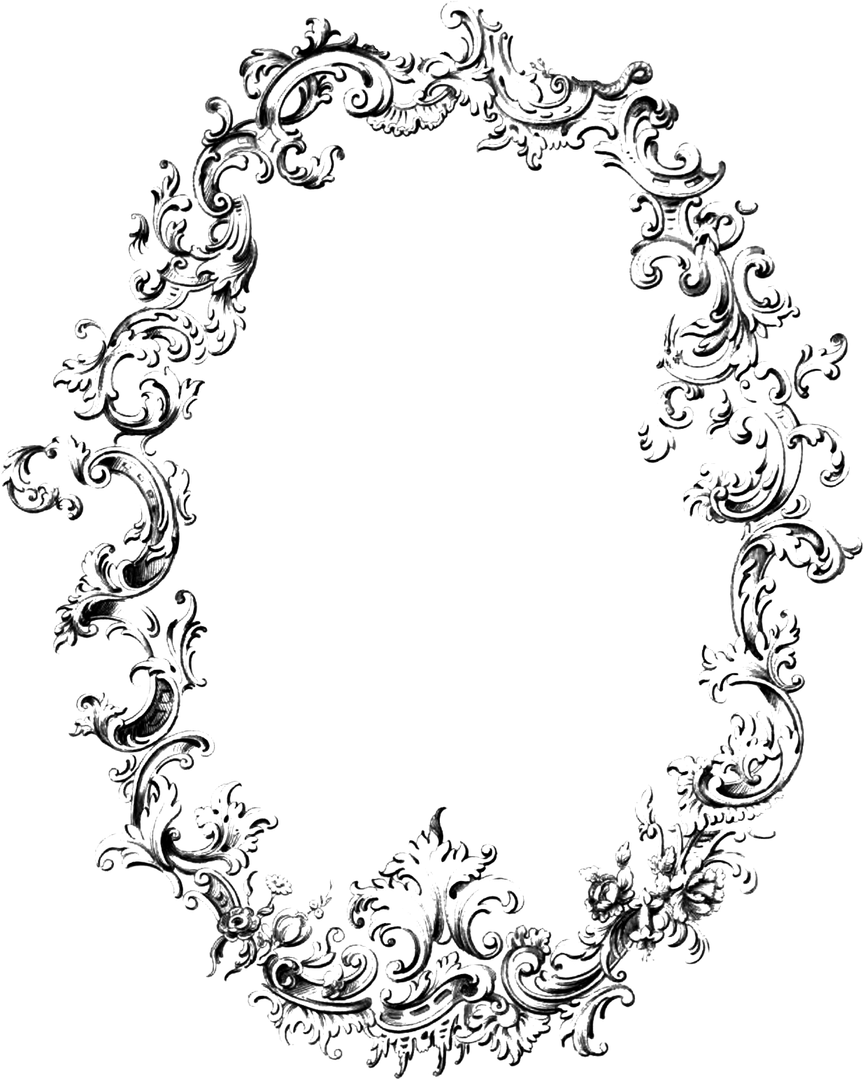 Vintage Frame Transparent Png - Vintage Oval Frame Png (1244x1552), Png Download