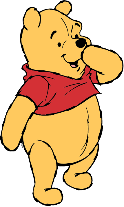 Winnie - Winnie The Pooh And Bee (428x715), Png Download