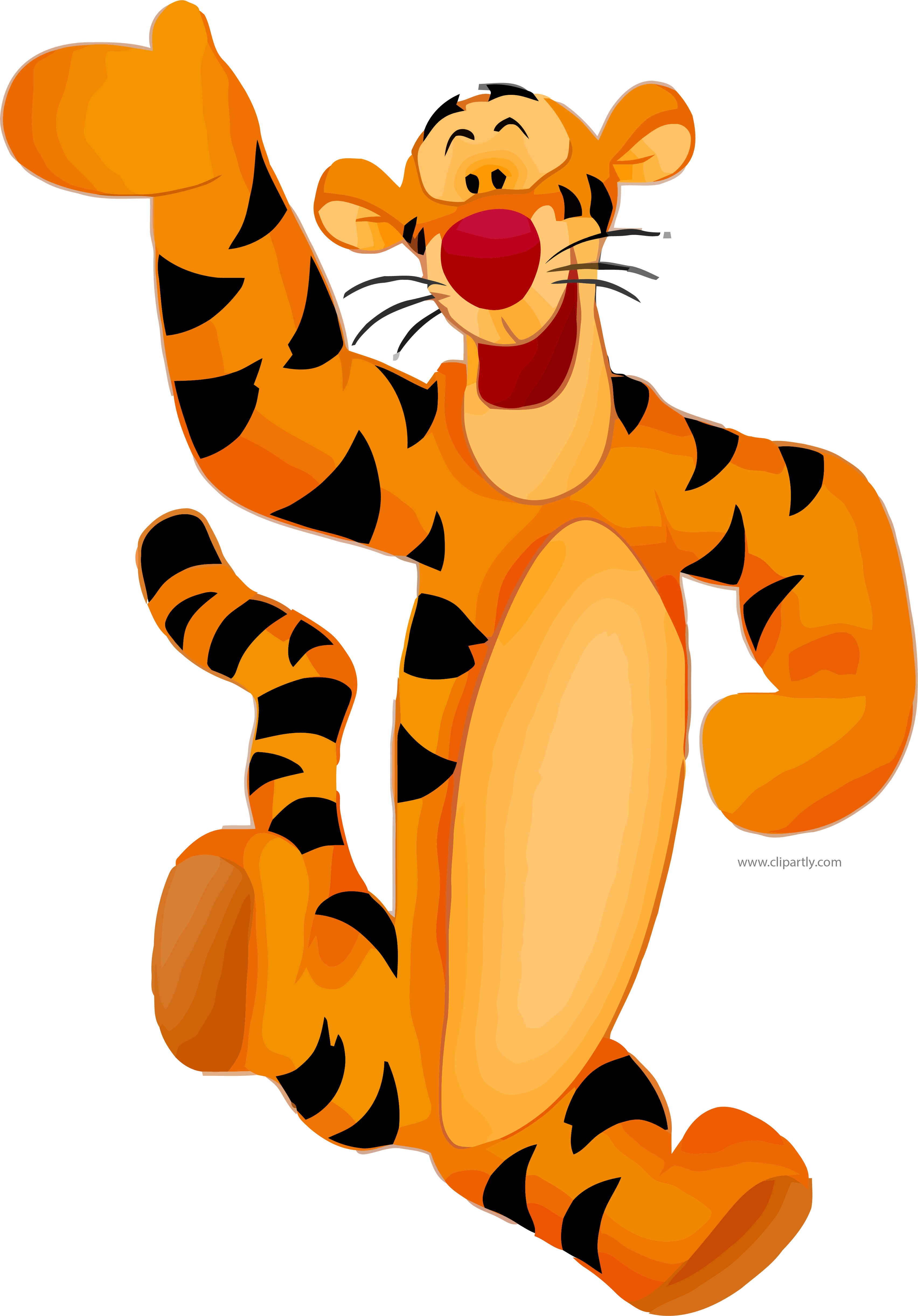 Cartoon Tigger Winnie The Pooh Clipart Png Image Download - Tigger Winnie The Pooh Transparent (3408x4883), Png Download