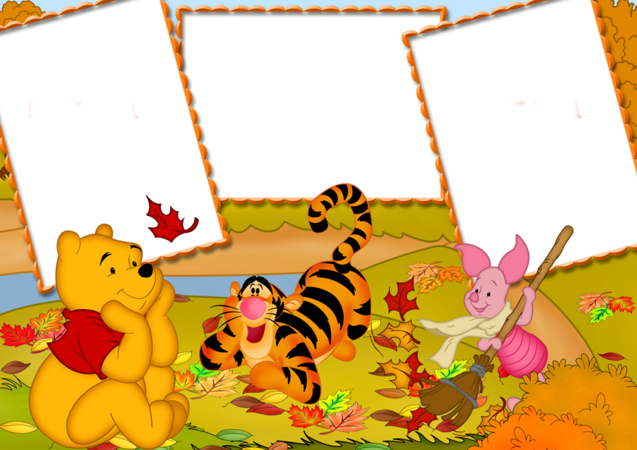 Winnie The Pooh Frames Png Clipart Winnie The Pooh - Winnie The Pooh Frame Png (900x636), Png Download