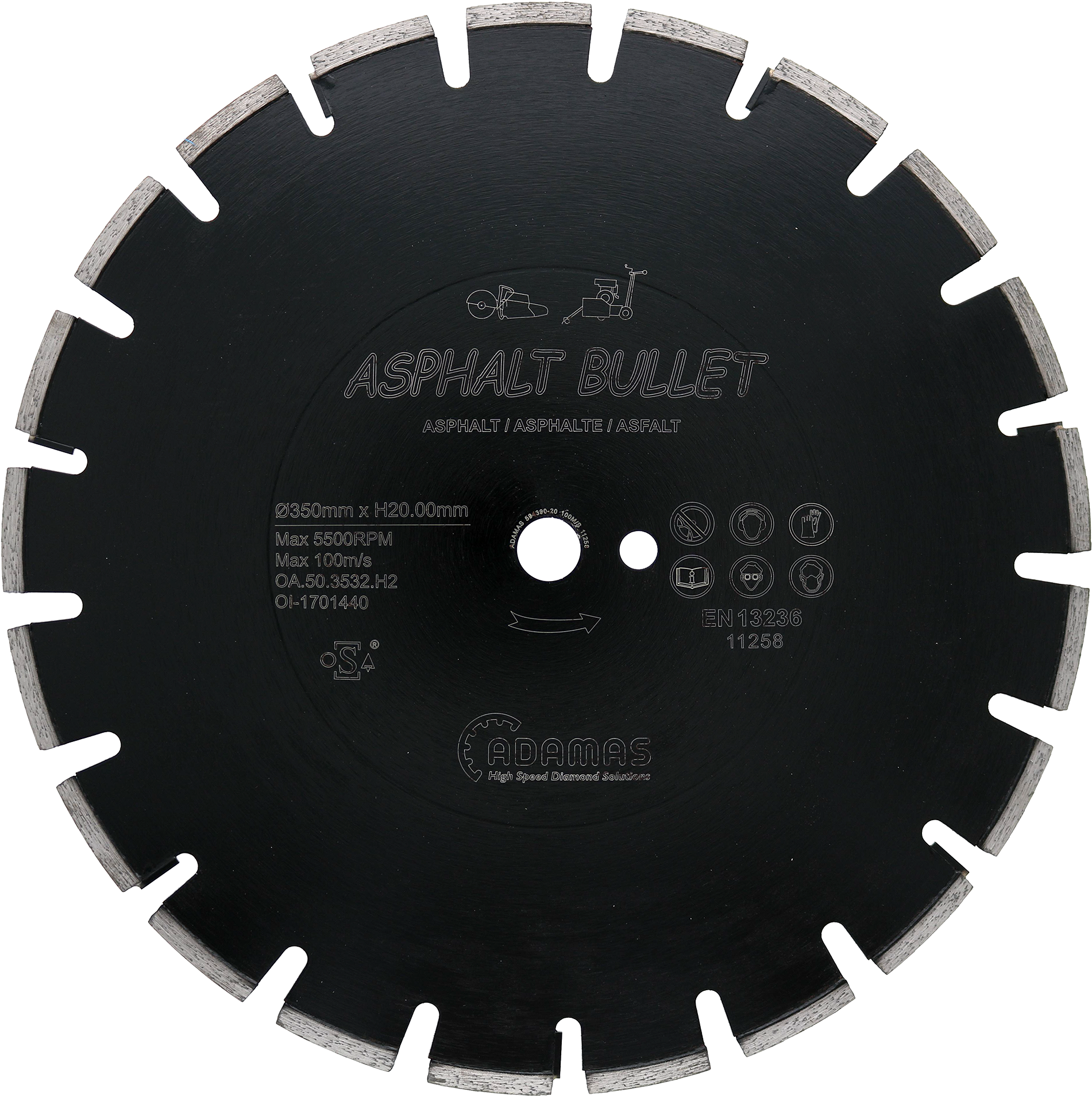 Price Of Asphalt Bullet - Stihl A5 Diamond Disc For Asphalt Cutting 300mm / 12" (2000x2000), Png Download
