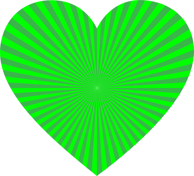 Green Computer Icons Abstract Art Color Download - Heart (826x750), Png Download