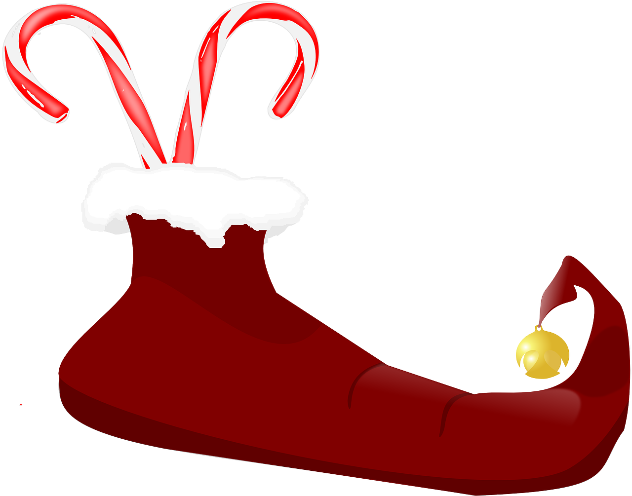 Candy Cane Clipart Christmas Socks - Baston Caramelo De Navidad (1280x1005), Png Download