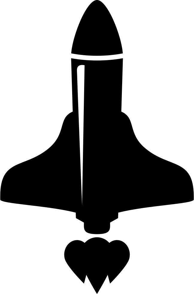 Rocket Ship Launch - Avion Dibujo Desde Arriba (648x980), Png Download