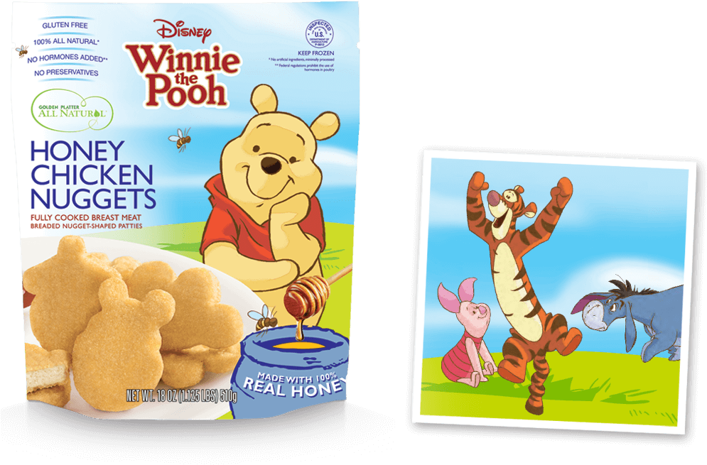 Dip Into The Honey Jar With Disney® Winnie The Pooh - Pooh Bear Nuggets (1000x706), Png Download