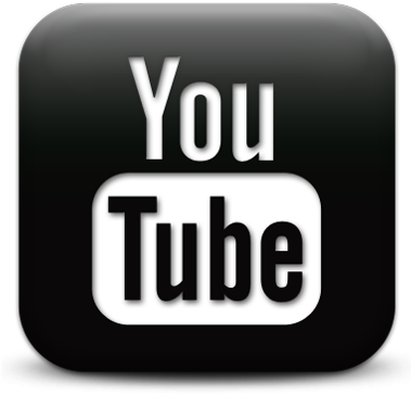 Transparent Youtube Black And White - Youtube Logo Png Black (378x376), Png Download
