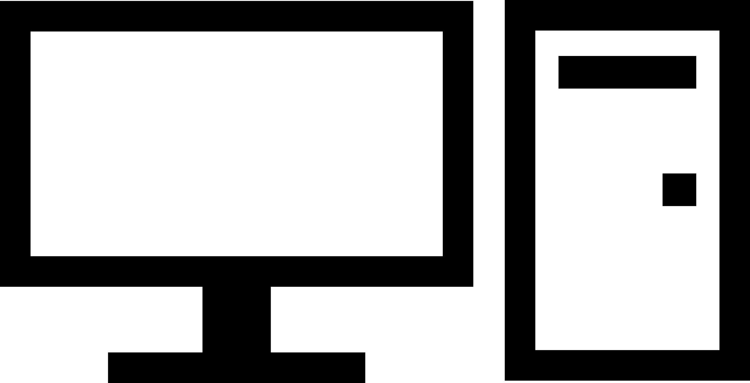 This Free Icons Png Design Of Minimal Desktop Computer (2400x1225), Png Download