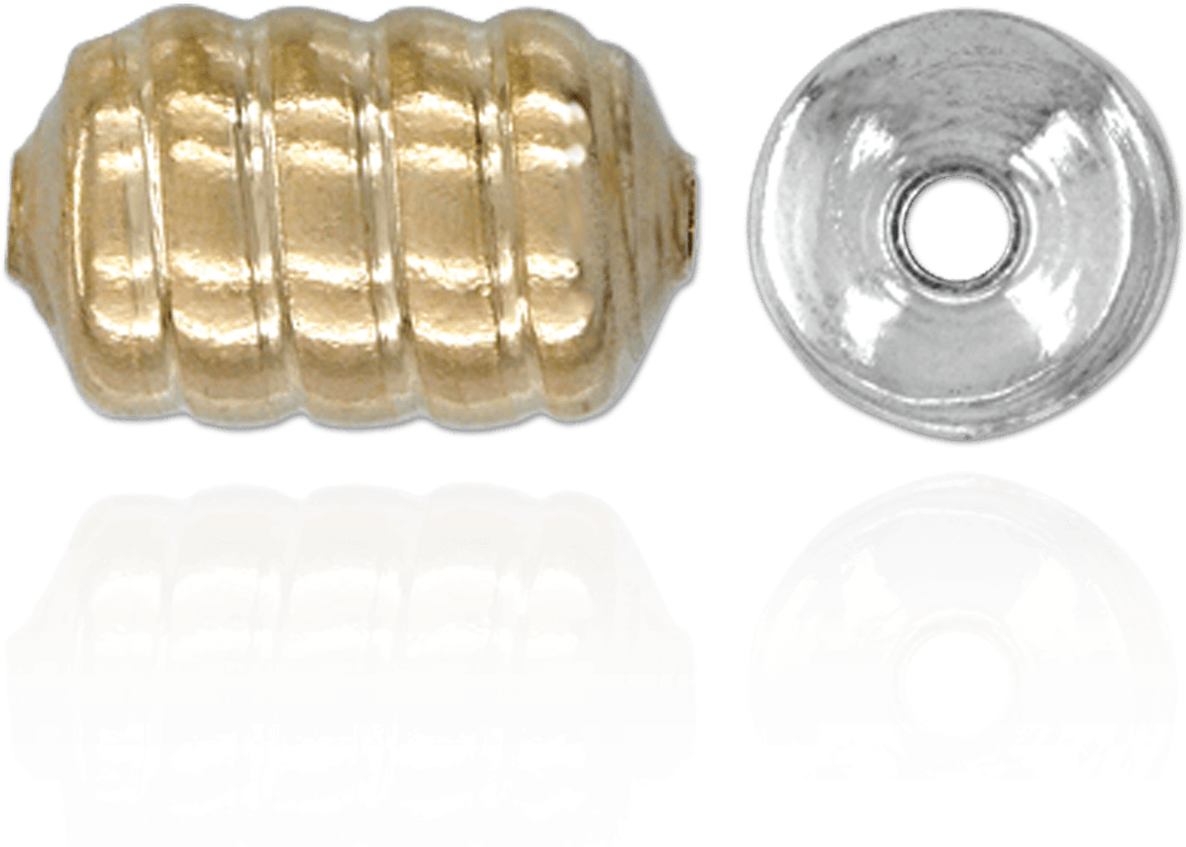 Spiral Cylinder Beads - Brass (1500x1500), Png Download