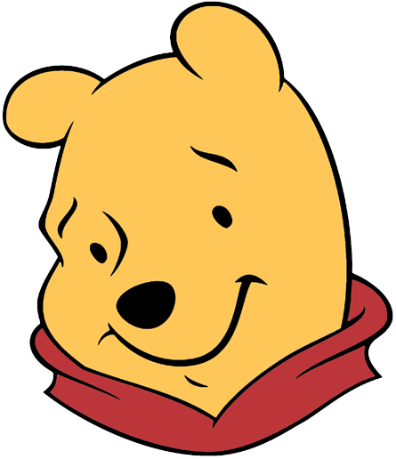 Winnie The Clip Art Disney Galore Poohs - Winnie The Pooh Face Png (445x516), Png Download