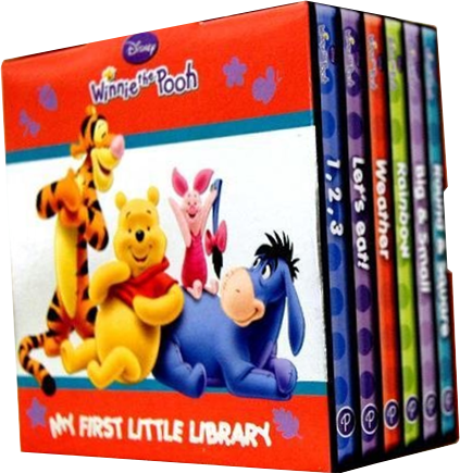 Winnie-the-pooh Pocket Library (423x435), Png Download