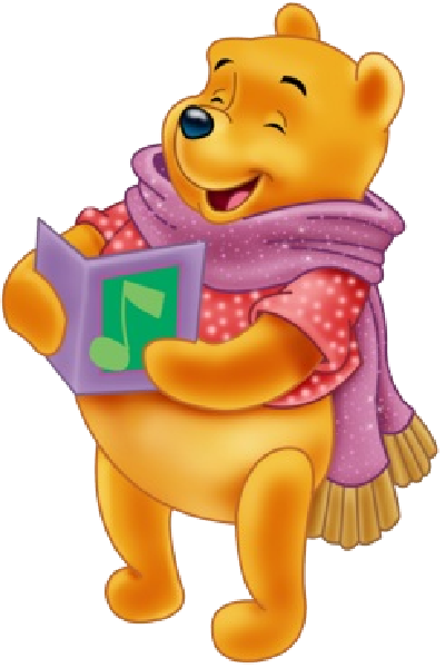 Winnie The Pooh Clip Art - Christmas Winnie The Pooh Cartoon (400x600), Png Download