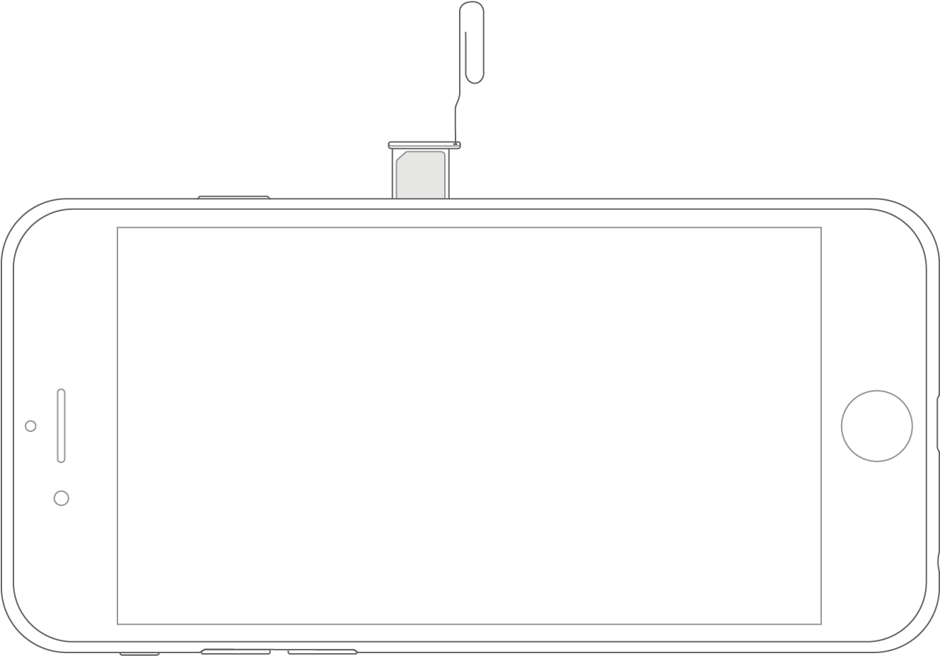 Find The Sim Tray On The Side Of Iphone 4 And Later - Open Side Of Iphone (1560x928), Png Download