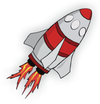 Rocket Ship - Blast Off To Reading! 50 Orton-gillingham Based By (350x364), Png Download