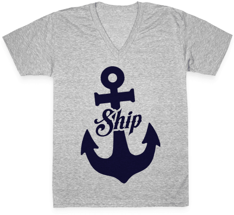 Ship Mates V-neck Tee Shirt - Spongebob Fun Shirt (484x484), Png Download