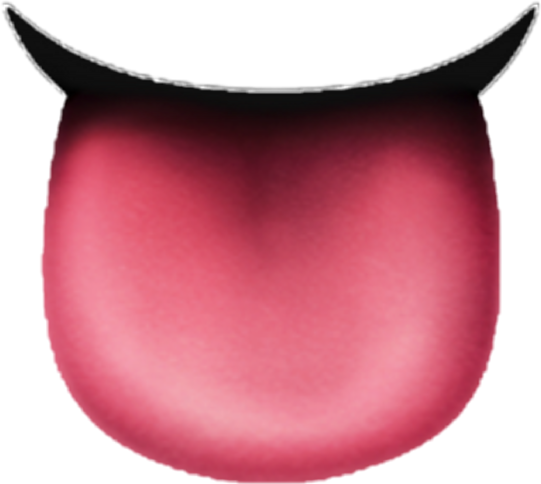 Emoji Lick Bokeh Sticker By Juliadek Jdk - Tongue Emoji Iphone (1063x951), Png Download