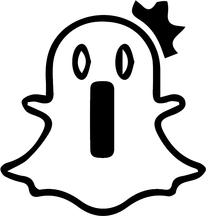 The Harm Of Living With - Snapchat White Ghost Emojis Png (833x833), Png Download