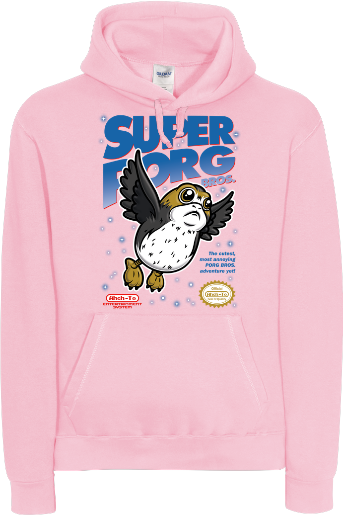 Olipopart Super Porg Bros Sweatshirt B&c Hooded (1044x1044), Png Download
