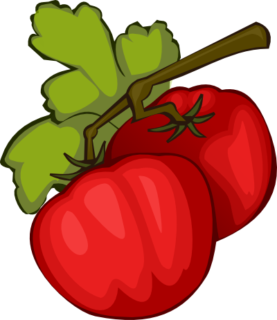Tomato Clipart Pepper Plant - Tomato Clip Art (400x463), Png Download