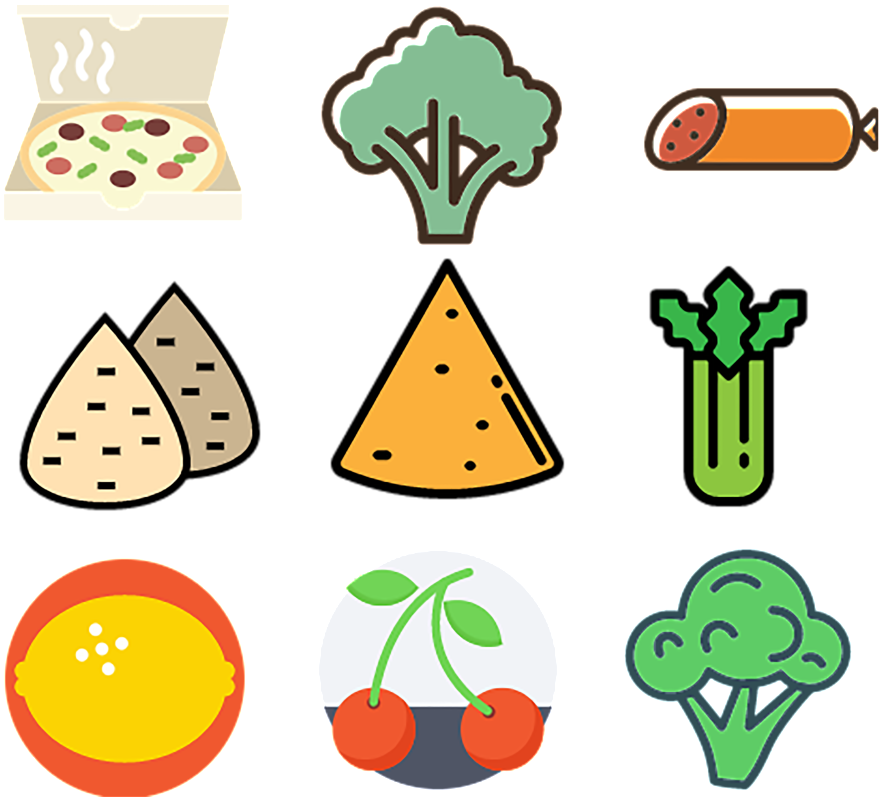 Green Food And Food Food And Food Icon Icons - Food (1024x1024), Png Download