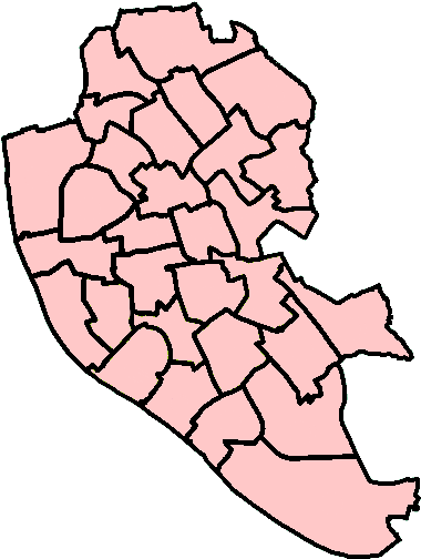 Liverpool City Council Wards - North And South Liverpool (389x514), Png Download