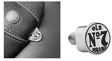Jack Daniels Seat Screw - Jack Daniel's Chrome Seat Bolt (450x540), Png Download