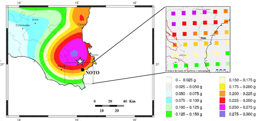 Nteractive Seismic Hazard Map Of The City Of Catania - Circle (850x395), Png Download