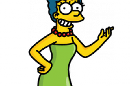 Svg Royalty Free Stock Cartoon K Pictures Full Hq Bart - Marge Simpson Drawing (450x300), Png Download