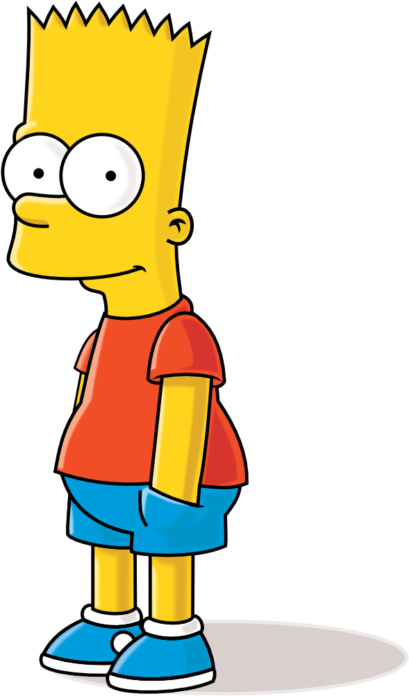 Simpsons Clip Art Bart Simpson 800px - Bart Simpson Transparent Background (800x1194), Png Download