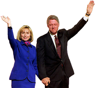 Bill And Hillary Clinton Png (600x375), Png Download