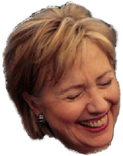Hillary Clinton Head Png Clipart Library Stock - Like His Hand Could Grab A Whole Pussy (373x347), Png Download