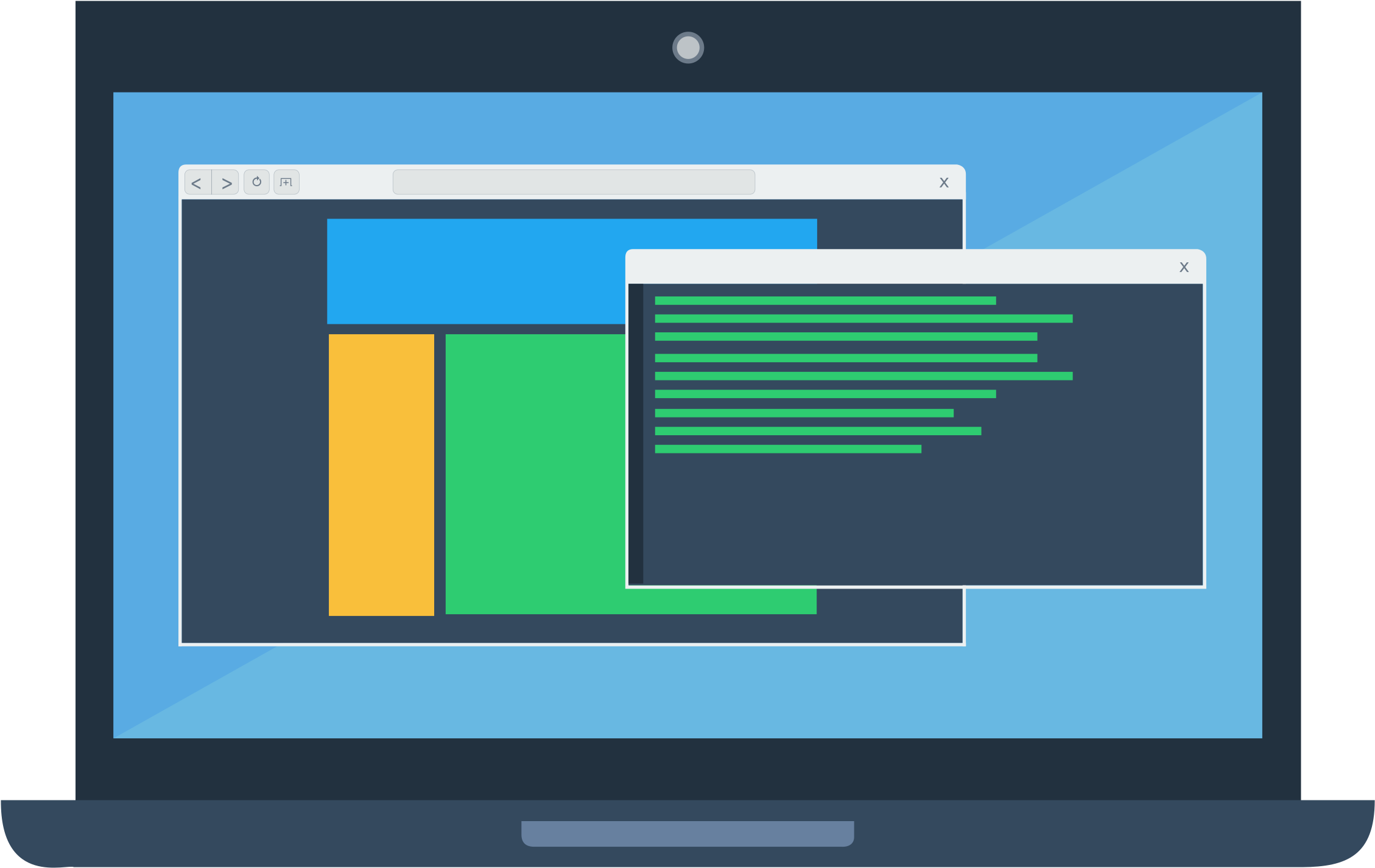 This Free Icons Png Design Of Laptop Mockup (2400x1514), Png Download