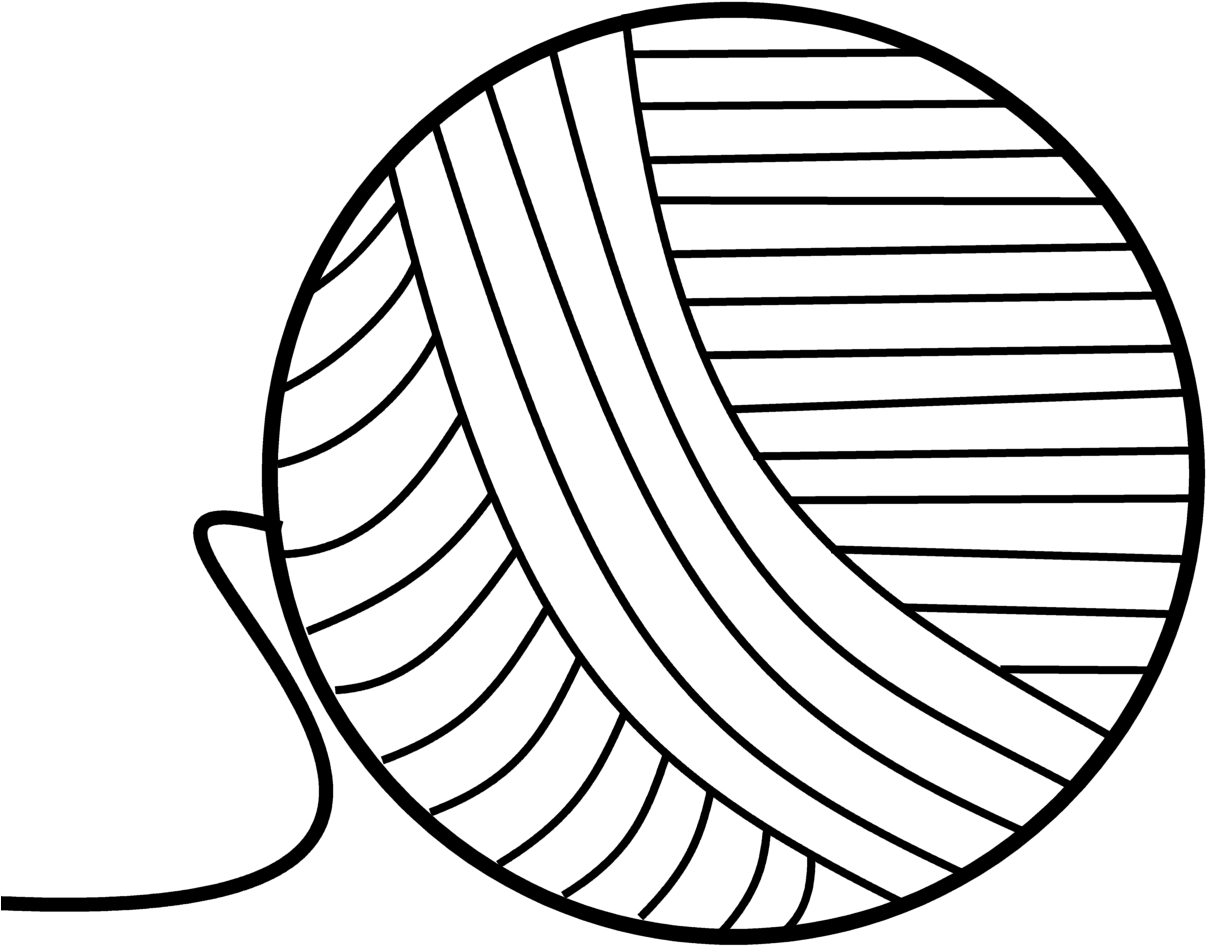 #f 40 Ball Of Yarn - Black And White Steampunk Clipart (1392x1107), Png Download