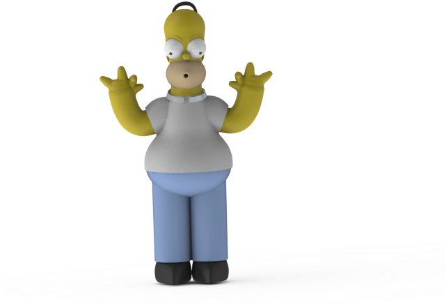 By 3dpoplauki Oct 24, 2016 View Original - Homer Simpson (640x480), Png Download