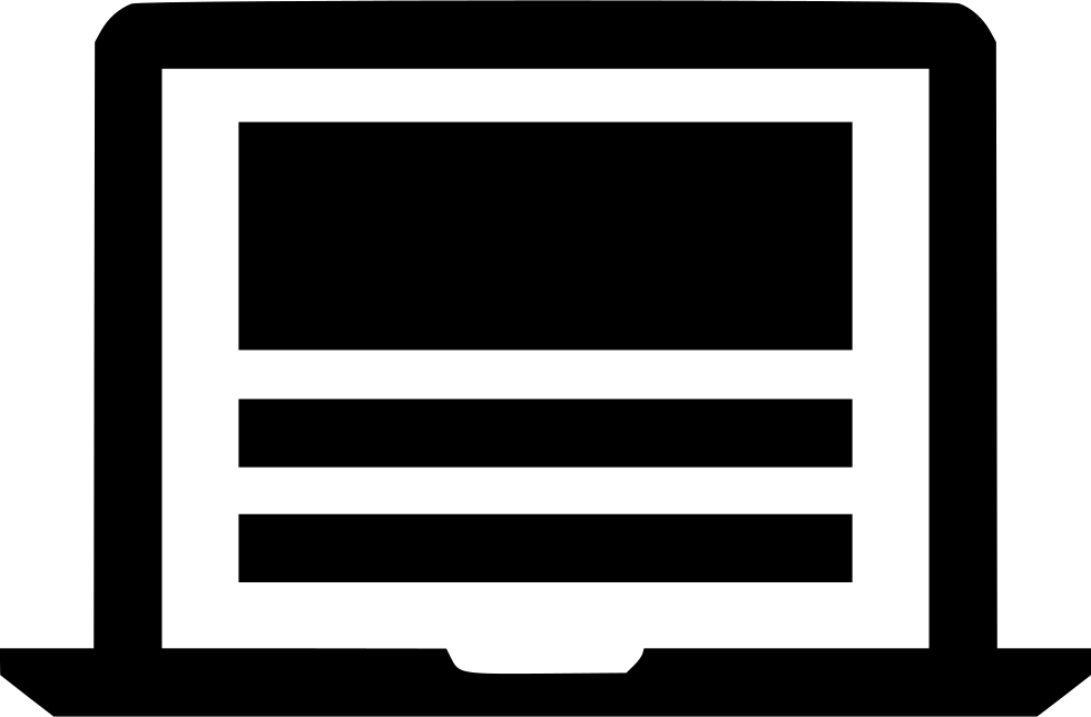 Laptop Mockup Site Wireframe - Website Wireframe (980x644), Png Download