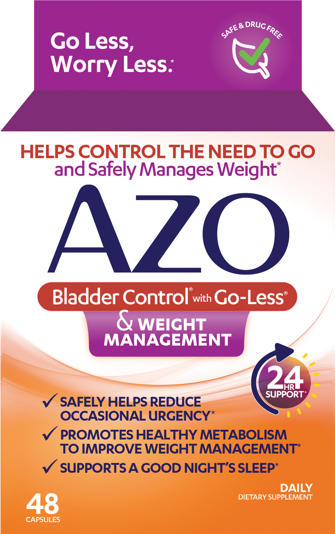 Azo Bladder Control & Weight Management (1632x2100), Png Download