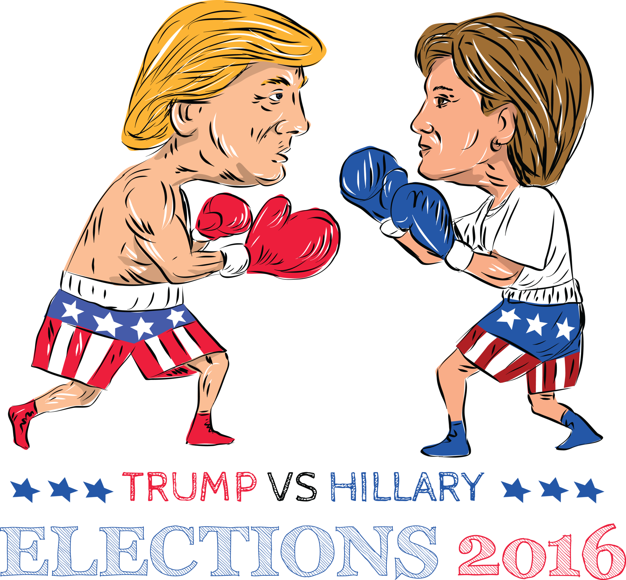 Clip Art Royalty Free President Of The United States - Donald Trump (2000x1855), Png Download