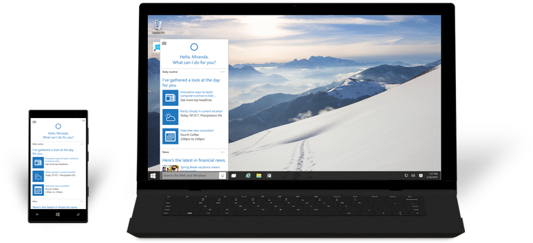 You Can Now Download The Newest Windows 10 Preview - Toshiba Encore 10 Lx0-c100 10.1″ - Atom X5 Z8300 1.44 (730x416), Png Download