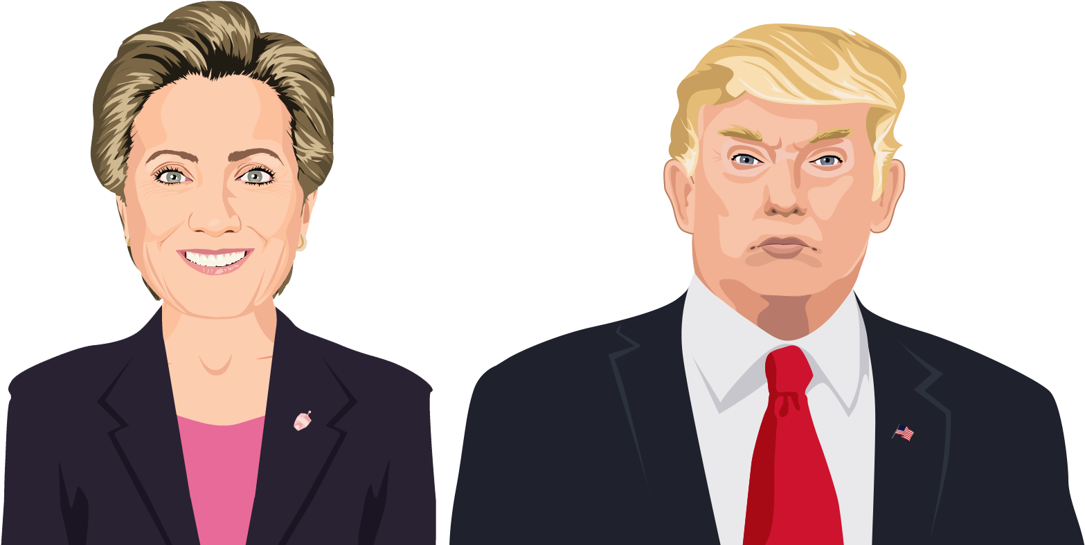 Platform Which Is Already Used By Millions Of Teachers - Trump Vs Clinton Png (1600x800), Png Download