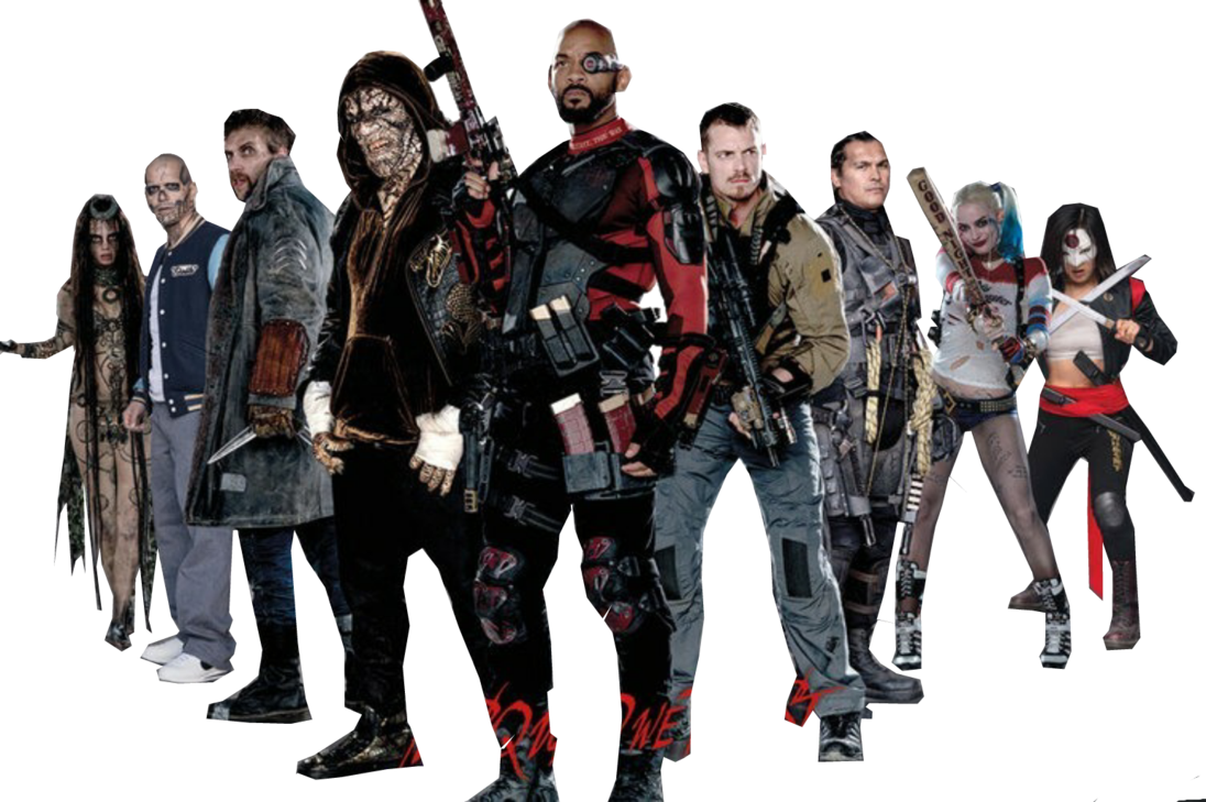 Png Esquadrão Suicida - Gb Eye Suicide Squad Group Maxi Poster (1096x729), Png Download
