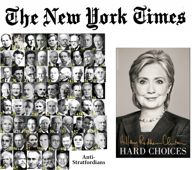 Hillary Clinton And The Shakespeare Authorship Question - Hard Choices A Memoir (646x571), Png Download