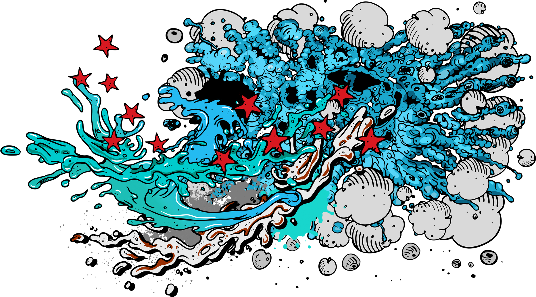 Most Notable Skill - Suicide Squad Splash Png (2031x1043), Png Download
