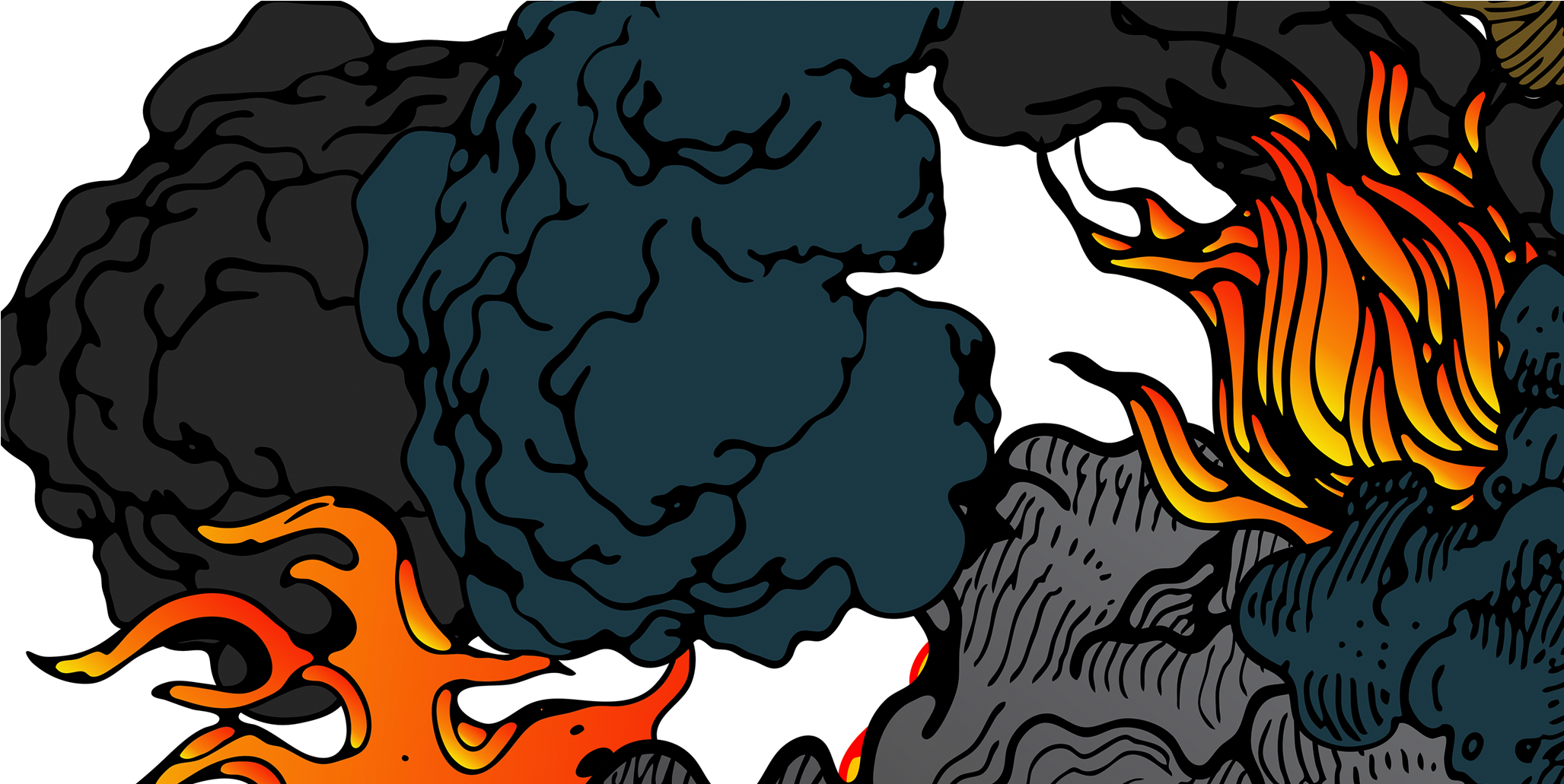 In Addition To The Pointy Teeth And The Whole Cannibalism - Illustration (2090x1030), Png Download