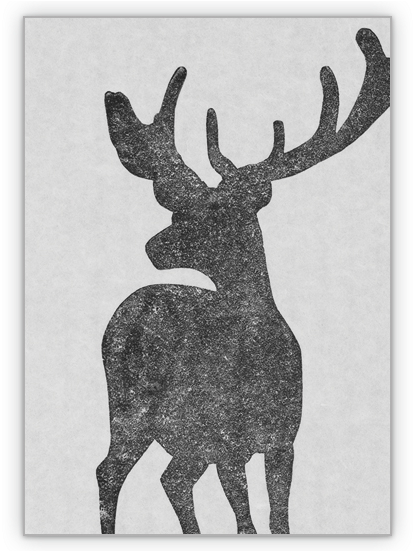 Visit - Linolschnitt Tiere (635x550), Png Download