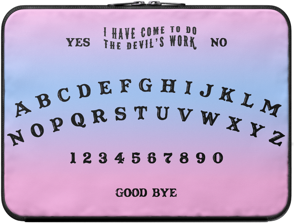 Ouija Board Laptop Sleeve,women - Classic Style Wooden Ouija Spirit Board Game (1024x1024), Png Download